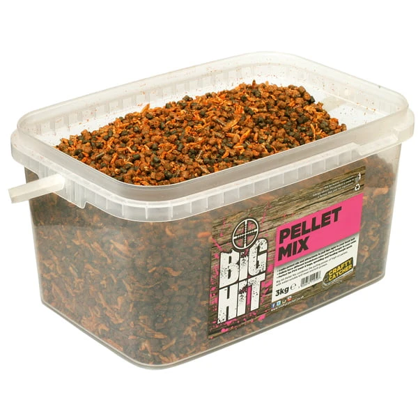 Crafty Catcher Big Hit Pellet Mix 3kg 3 Crafty Catcher Big Hit Pellet Mix 3kg