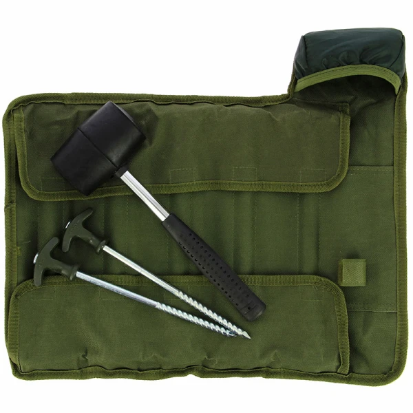 NGT Bivvy Peg Set With 10 Tent Pegs And Mallet 2 NGT Bivvy Peg Set With 10 Tent Pegs And Mallet